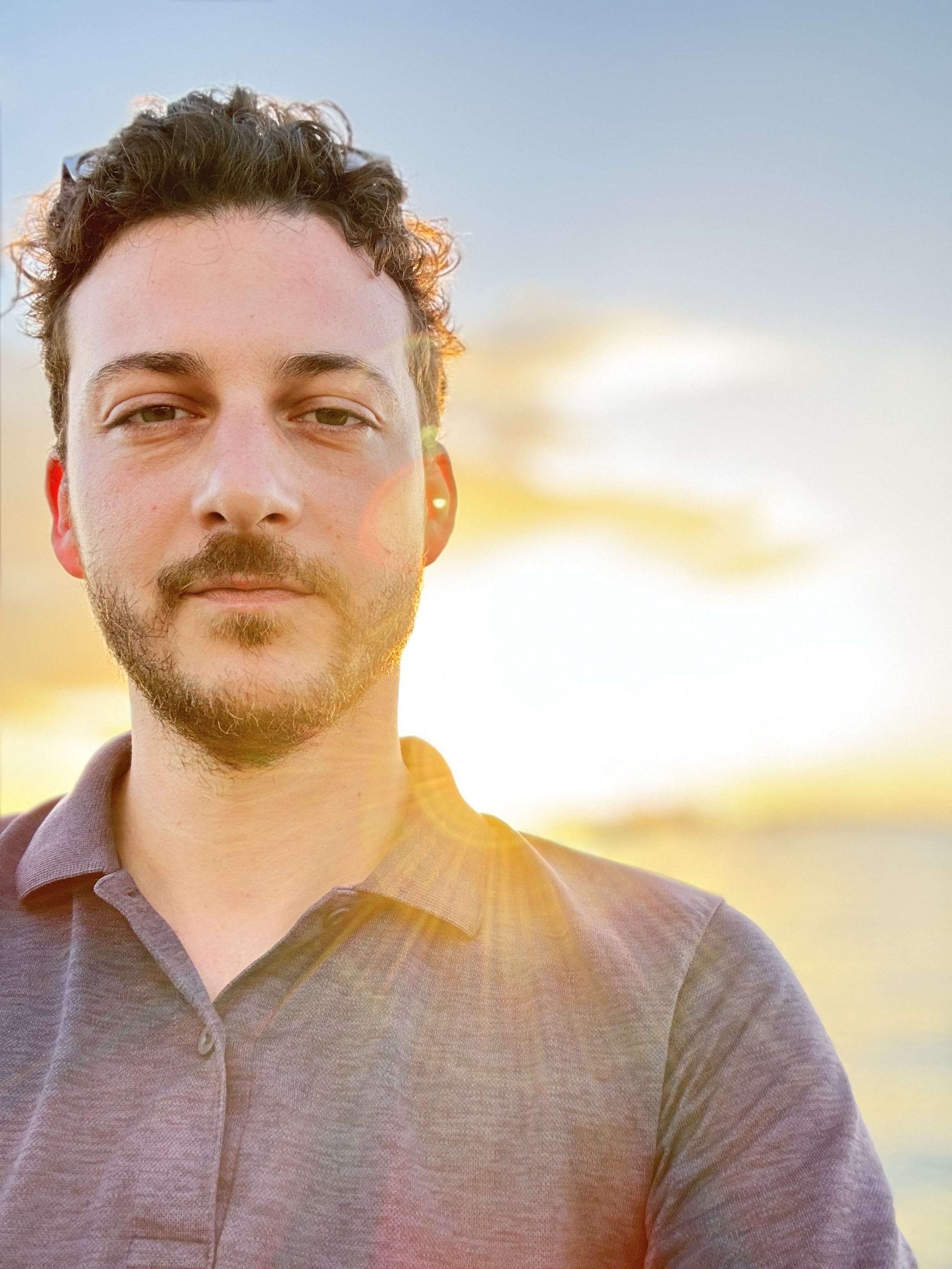 Gino Fontana — portrait at sunset, Saint-Martin